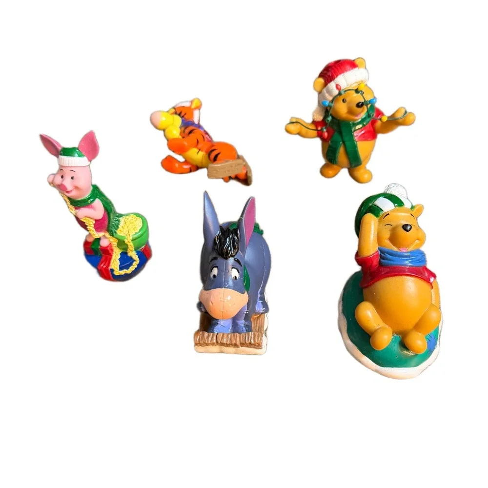Disney Winnie the Pooh EZ Light Illuminated Tree Trimmer Set 5 Covers Light READ